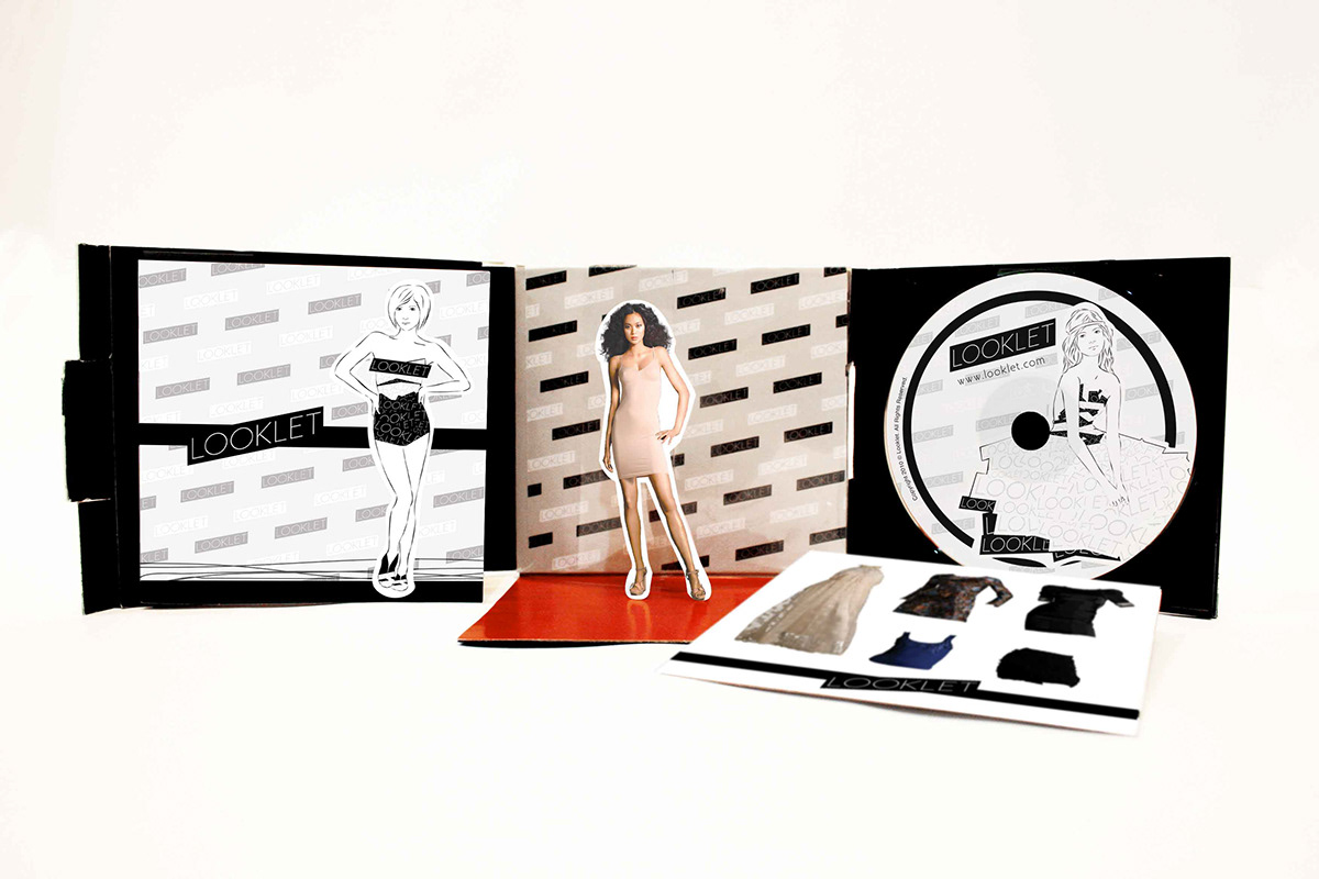 looklet fashion illustration CD packaging Booklet Promotional