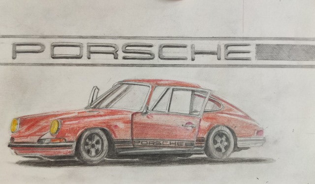 Image may contain: car, sketch and drawing
