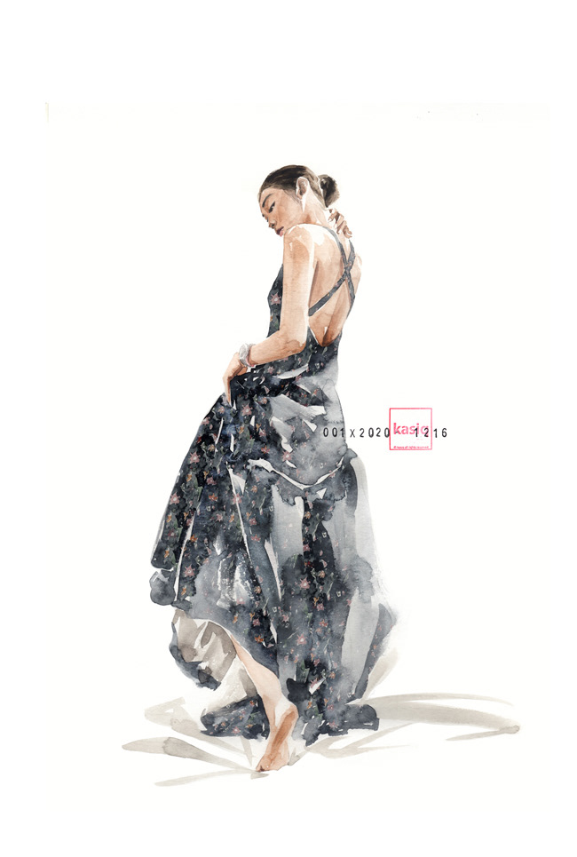 artbook bookcover Bookdesign Drawing  editorial Fashion  fashion illustraion graphic kasiq watercolor