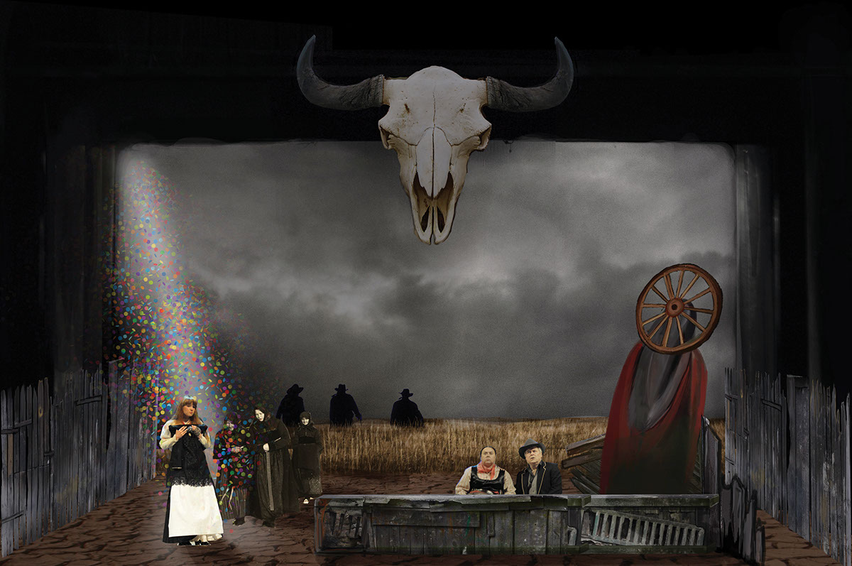 western Theatre skull panna maria texas silesia wild west Śląsk