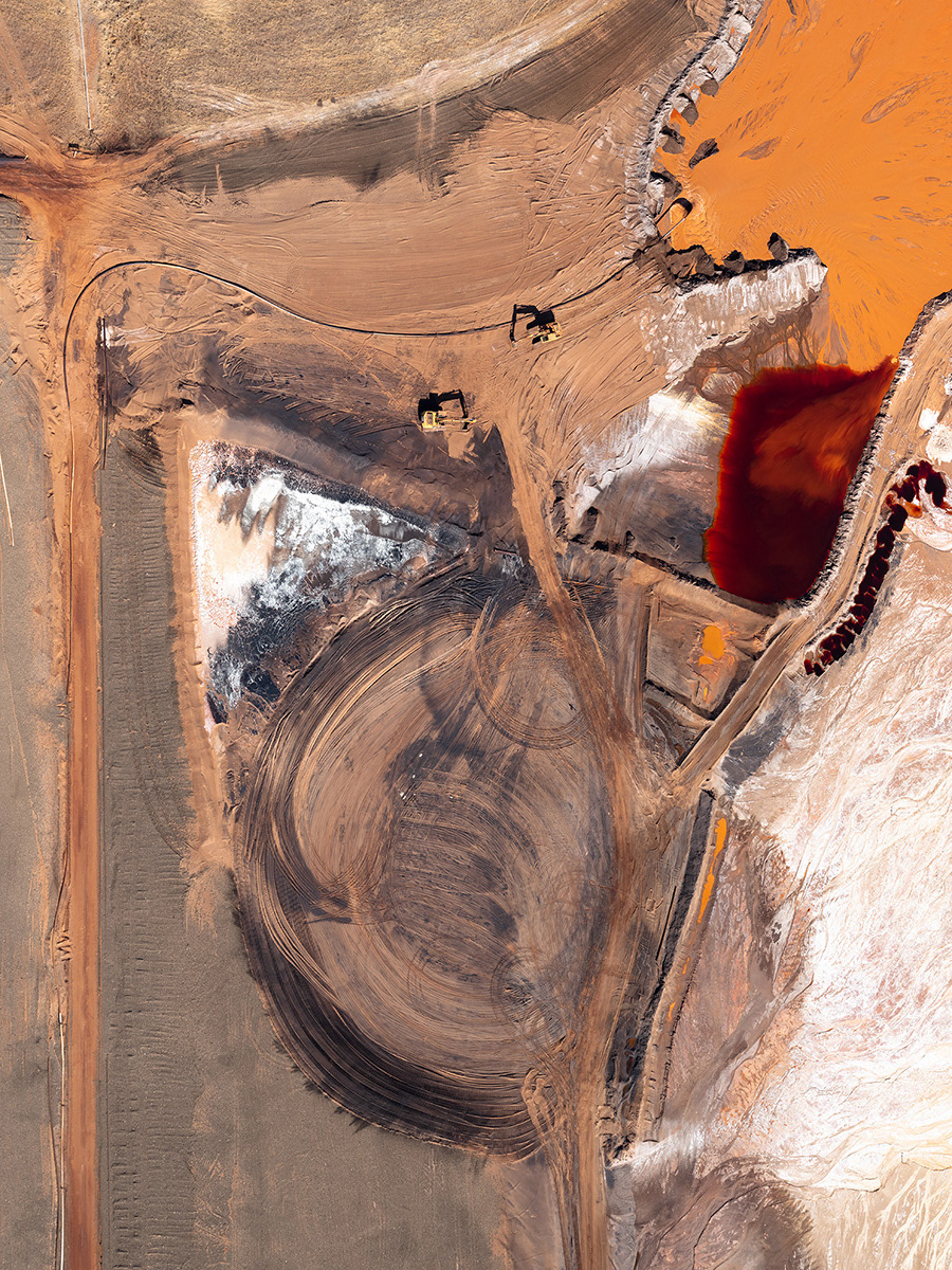 abstract Aerial aluminium earth FINEART industry Liquid medium format Mining red