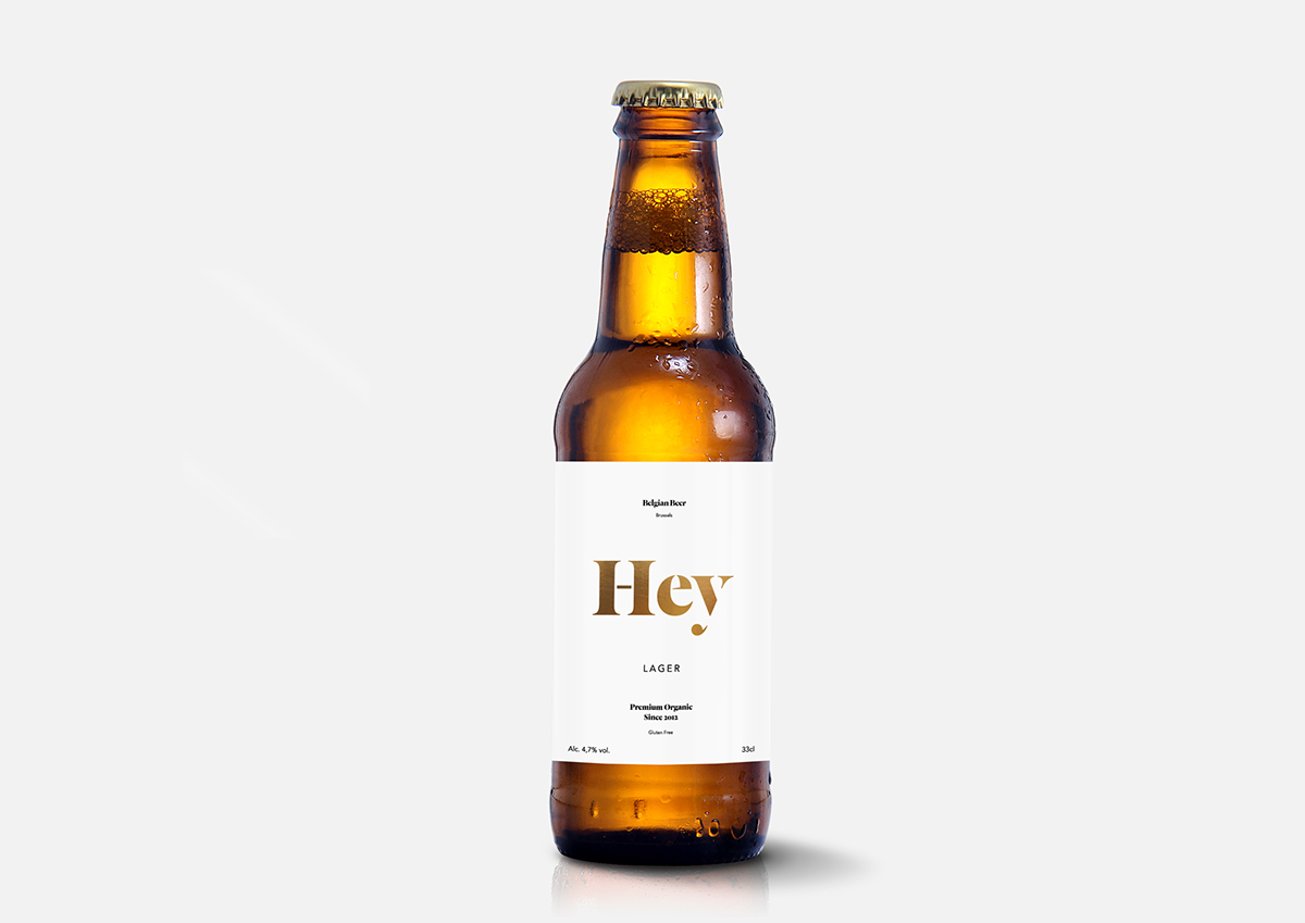 beer Pack brewery simplicity Project student hey lager package organic belgian
