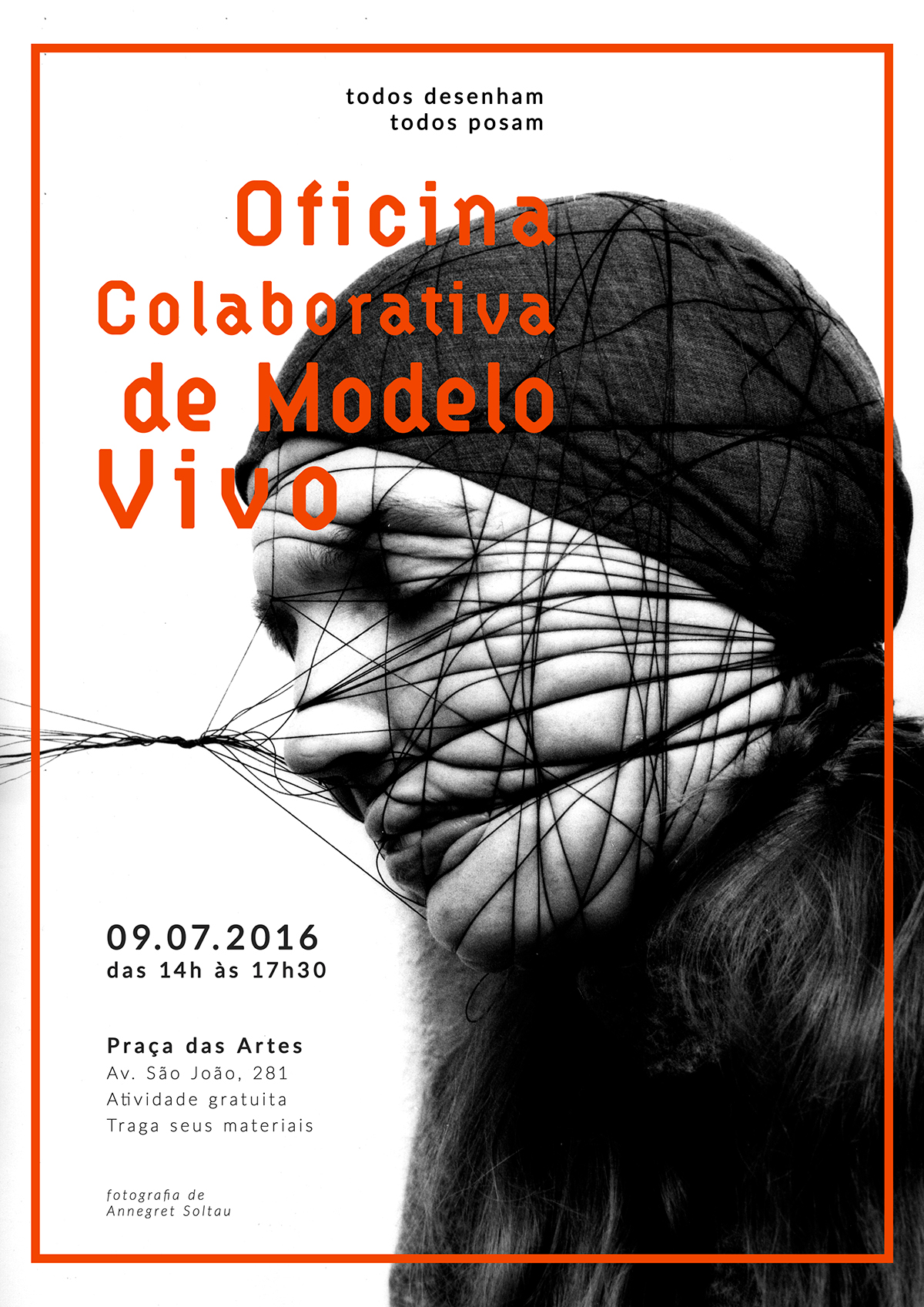 poster Invitation flyer Live Modeling Workshop art history