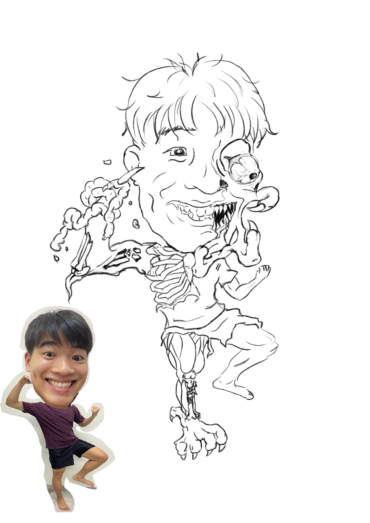 human face cartoon caricature   ILLUSTRATION  Digital Art  Character design  digital illustration арт Drawing  sketch