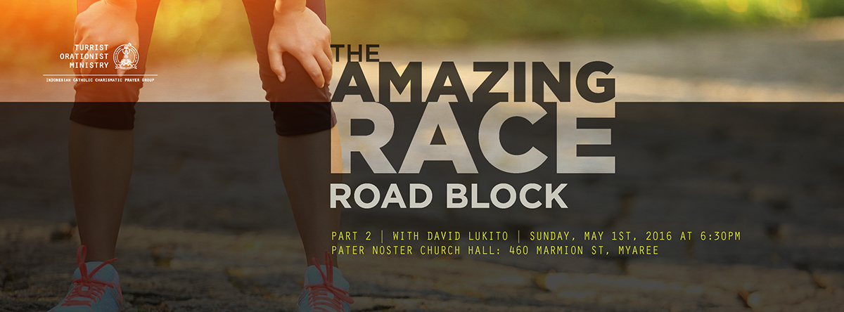 The Amazing Race amazing race poster prayer meeting turrist orationist Ministry church youth Gathering tom Ready Set Go