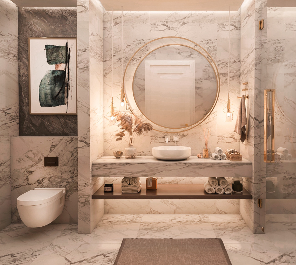 bathroom design hotel Interior modern neoclassic Villa
