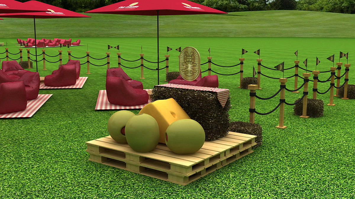 3D Bavaria Clubcolombia picnic vray