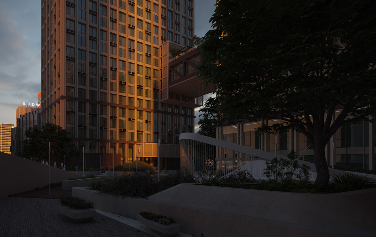 3ds max apartment architecture city corona render  design Landscape Park Render visualization
