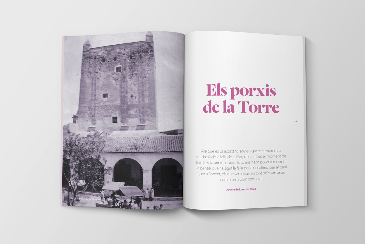 book editorial cover Fallas torre torrent valencia llibret libro Portada fiestas