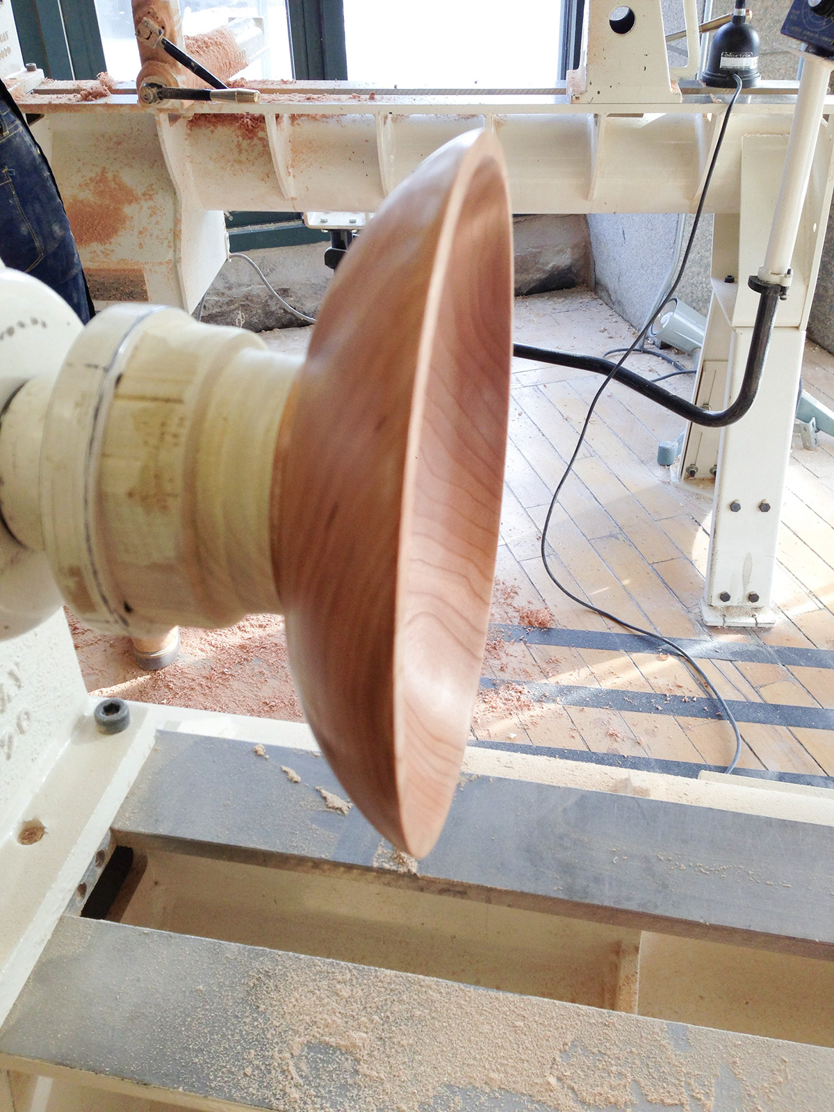 Cherry Bowl lathe woodworking risd