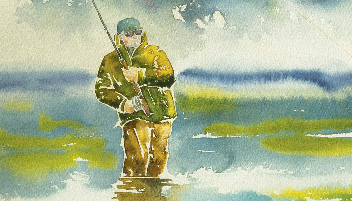 paint acquerello  watercolor fishing Fly fishing