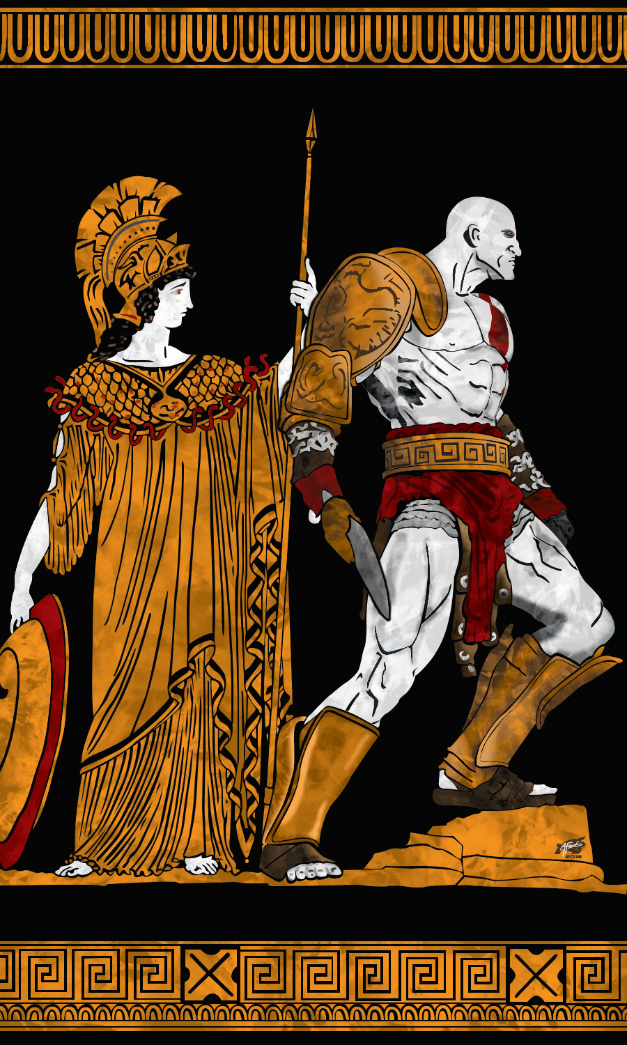 KRATOS Art, Greek Mythology Art