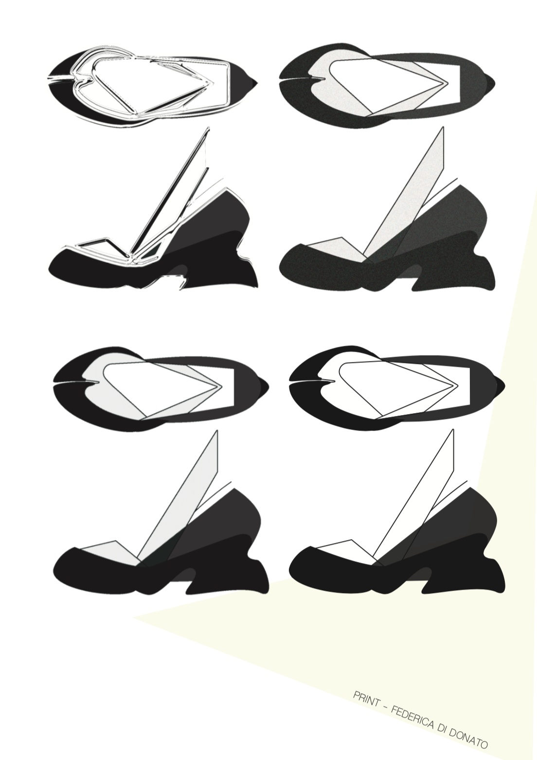 art concept design dizzy Fashion  footwear ILLUSTRATION  print trend