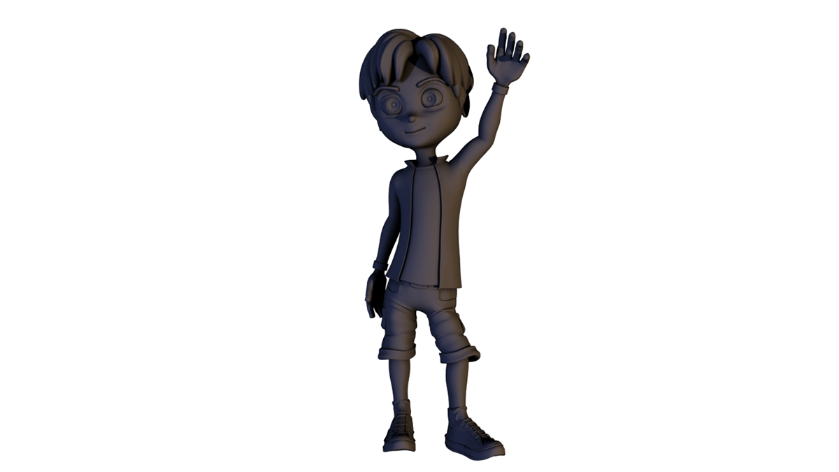 Adam shadow puppets shortfilm 3D Character Desgin modeling 3d modeling texturing