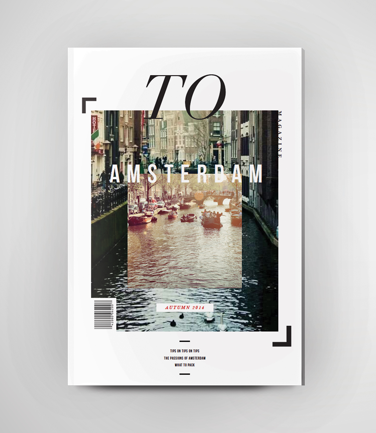 magazine Travel amsterdam Layout spreads grid Departments feature article table of contents