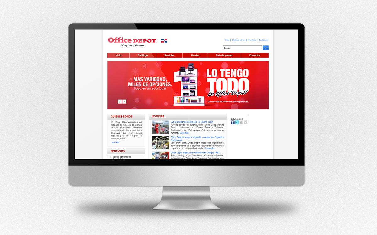 Office Depot Dominican republic Website