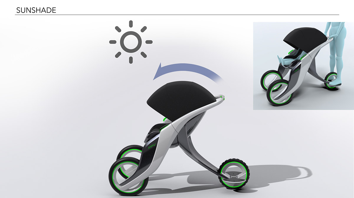 personal mobility stroller buggy Pushchair electric stroller JD family light electric vehicle 3 wheeler