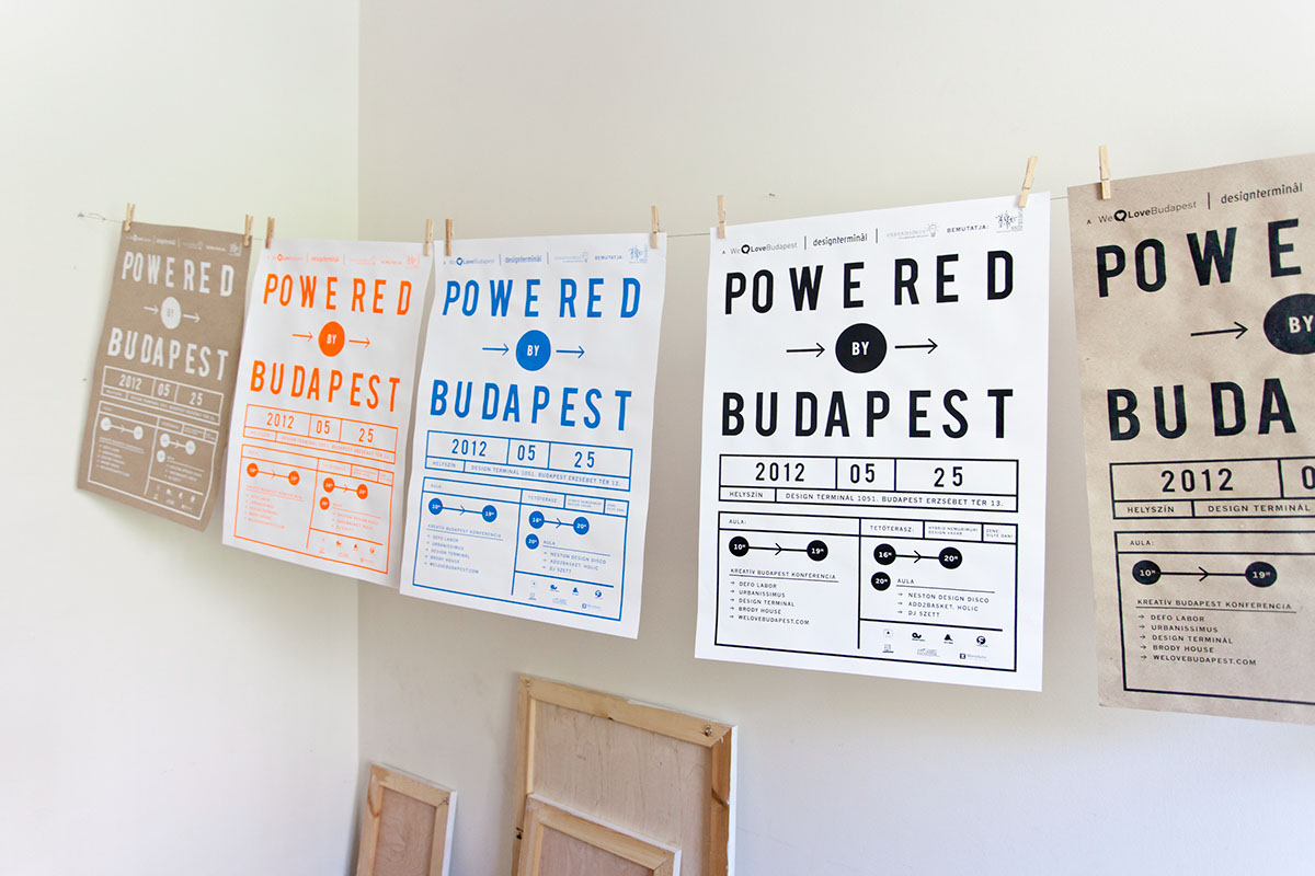 poster  typography screen printing budapest conference
