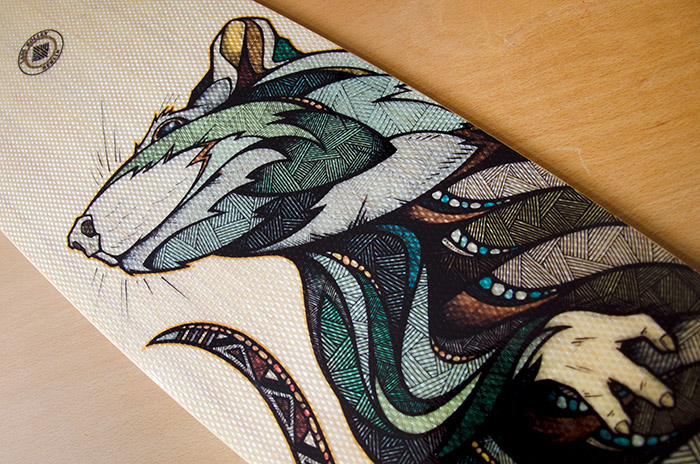 Adobe Portfolio berlin rat sparrow Longboards skateboards bamboo Fibreglass animals contrast ornament hatching FOX