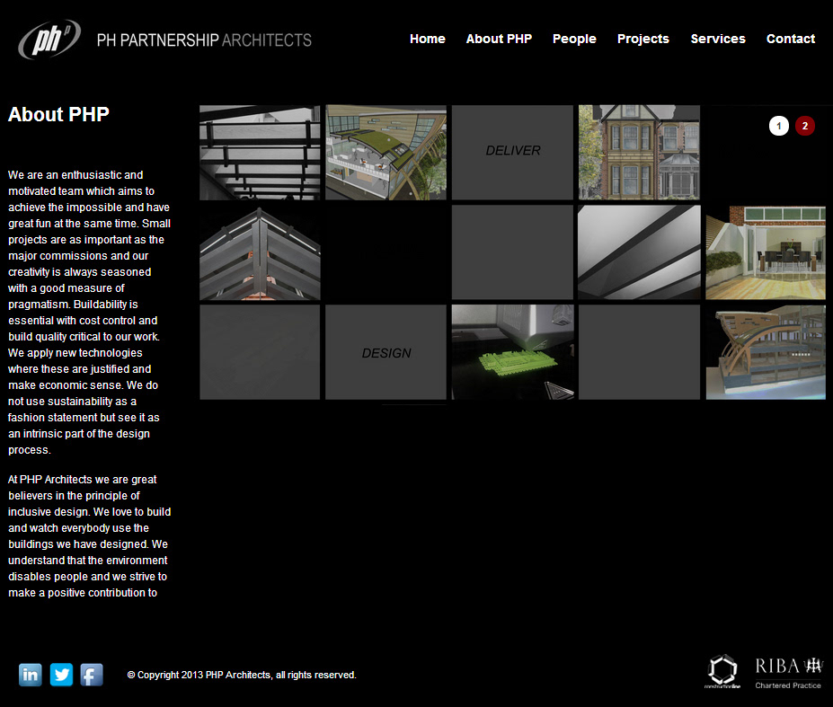 architects css xhtml Responsive mobile widescreen