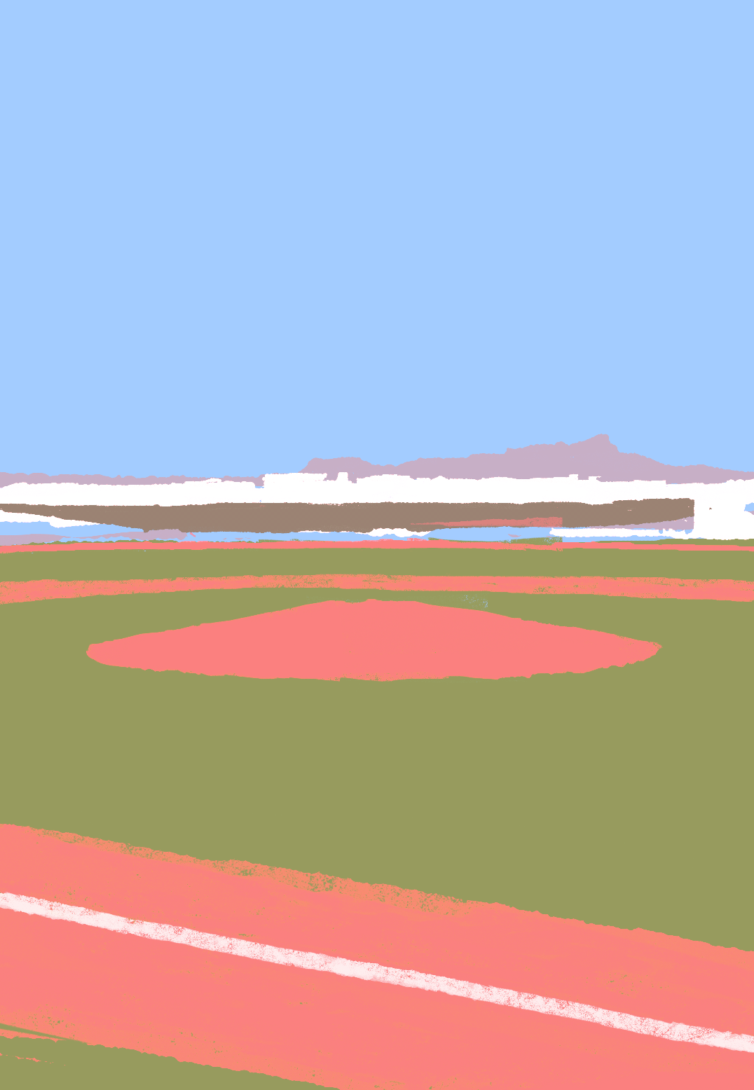 baseball rainbow sports cover HAWAII stadium