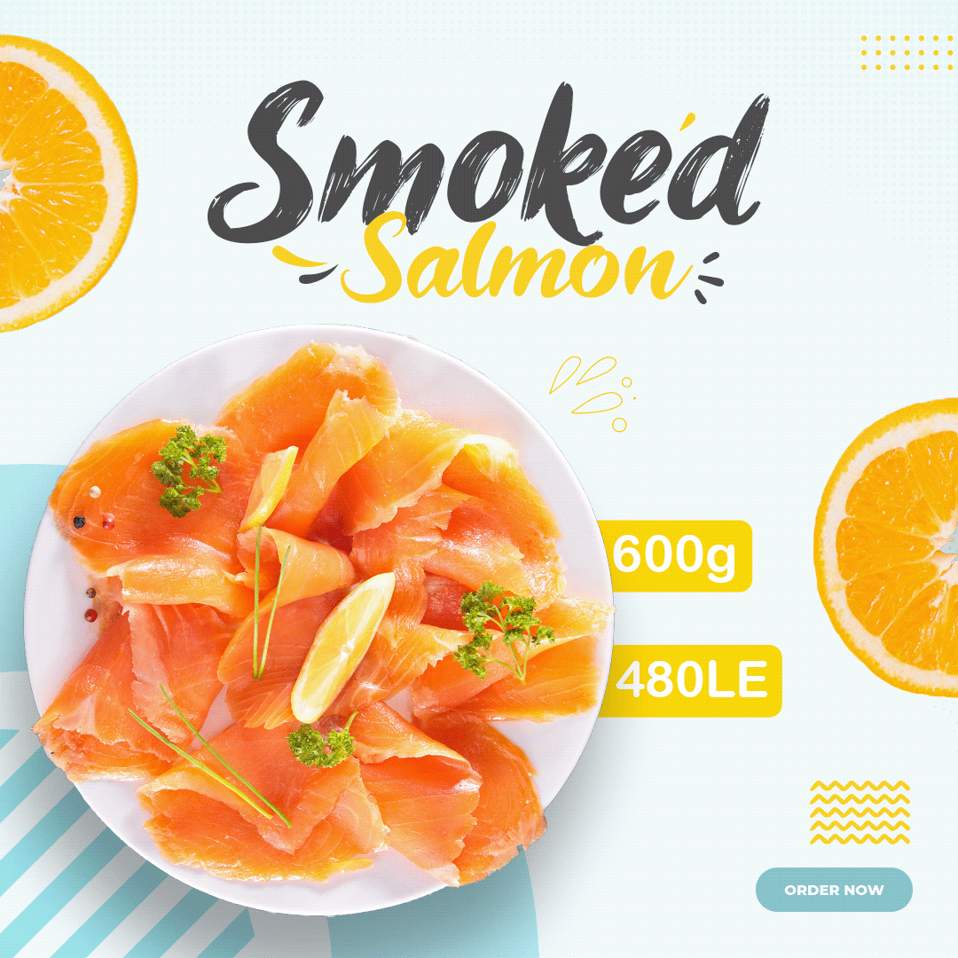 salmon Food  Social media post Socialmedia Graphic Designer photoshop adobe illustrator designer