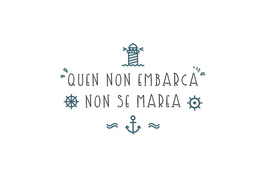 ILLUSTRATION  graphic design  Galicia sea lighthouse anchor summer boat marine diseño