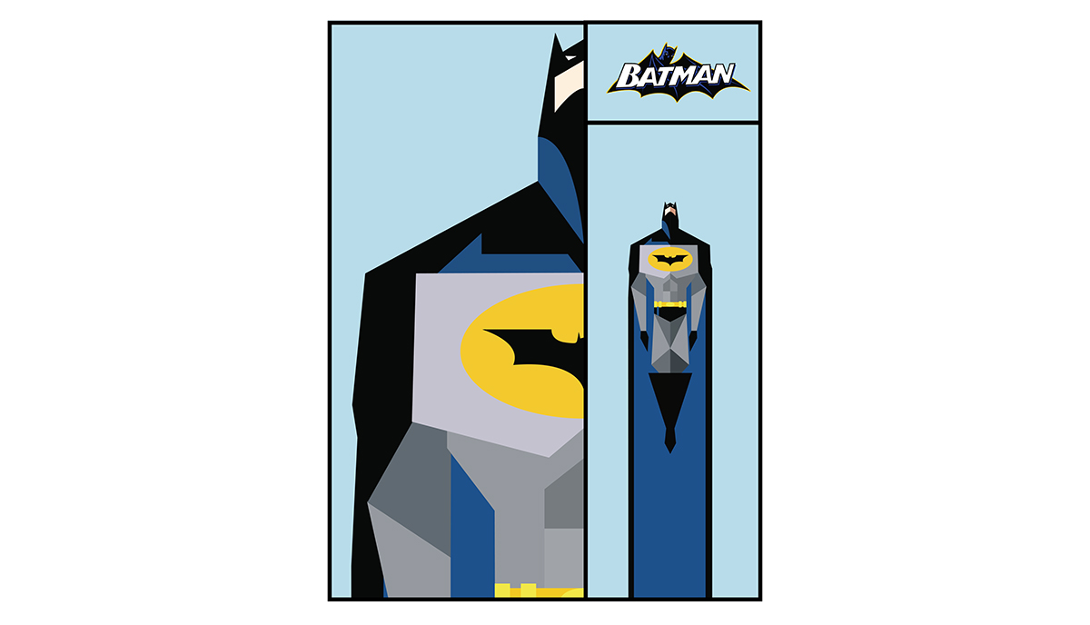 comic deseño de personajes Minimalista Abastracto personajes dccomic superman batman wonderwoman liga