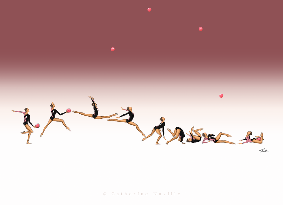 DANCE   dancer gymnast movement drawing movement sketch Pencil drawing rhythmic gymnast Rhythmic Gymnastics sequence movement sketch