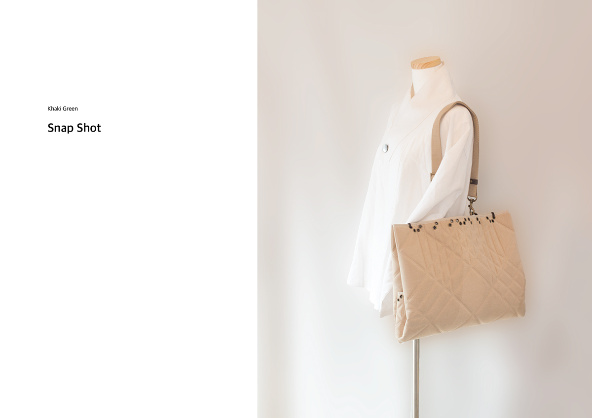 bag origami  fold product Platform concept context Fashion  DIY fabric