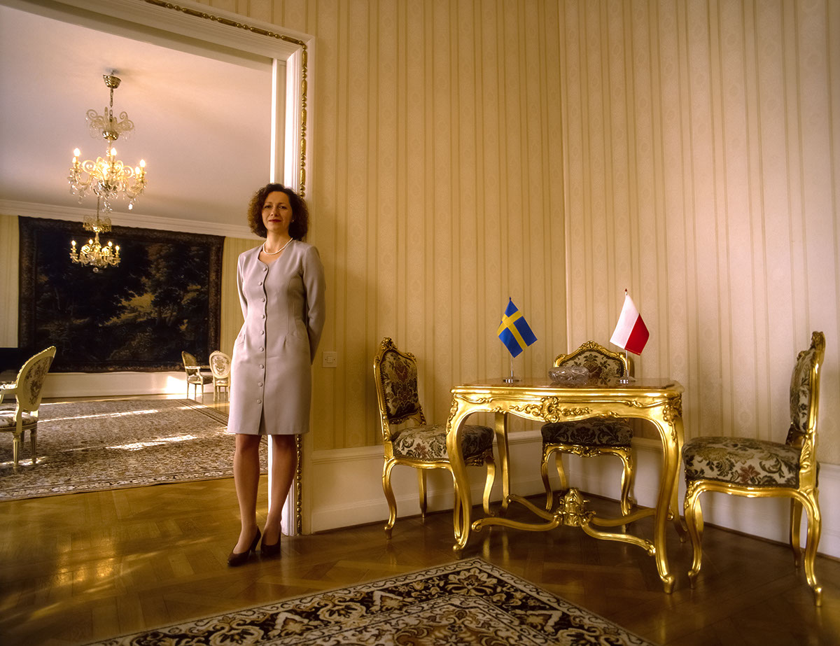 ambassador embassy portrait reportage woman Stockholm Tuge-Erecinska Barbara photo session