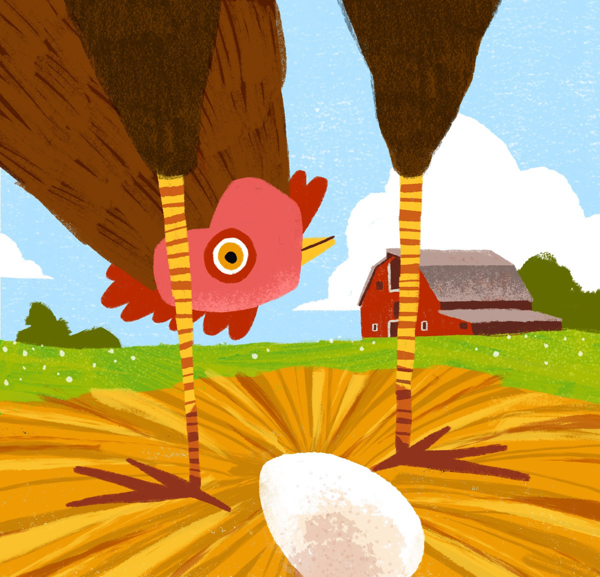 animals Character design  children illustration children's book Digital Art  farm scene