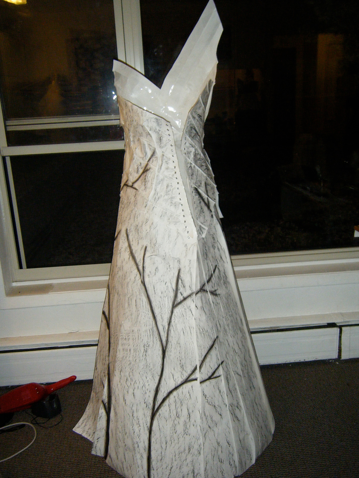 paper dress graphite