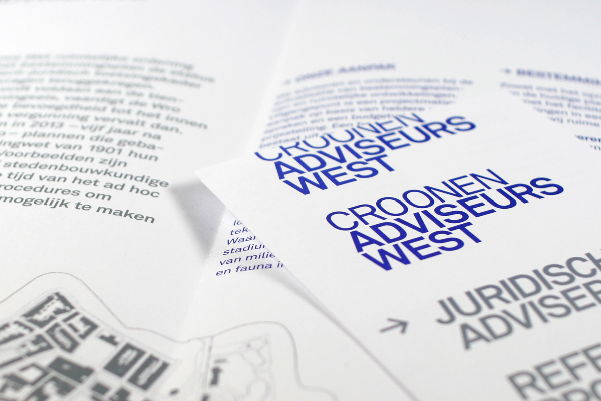 croonen Folders inlay pantone urban planning amsterdam print grid