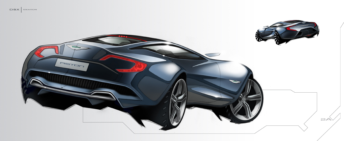 design automotive   graphics new Innovative fresh art Cars vehicles brand aston martin wheels badge sketch rendering