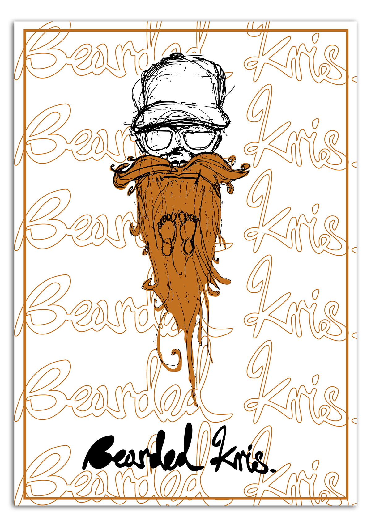 draw Typeface beard klewandowski guy kris