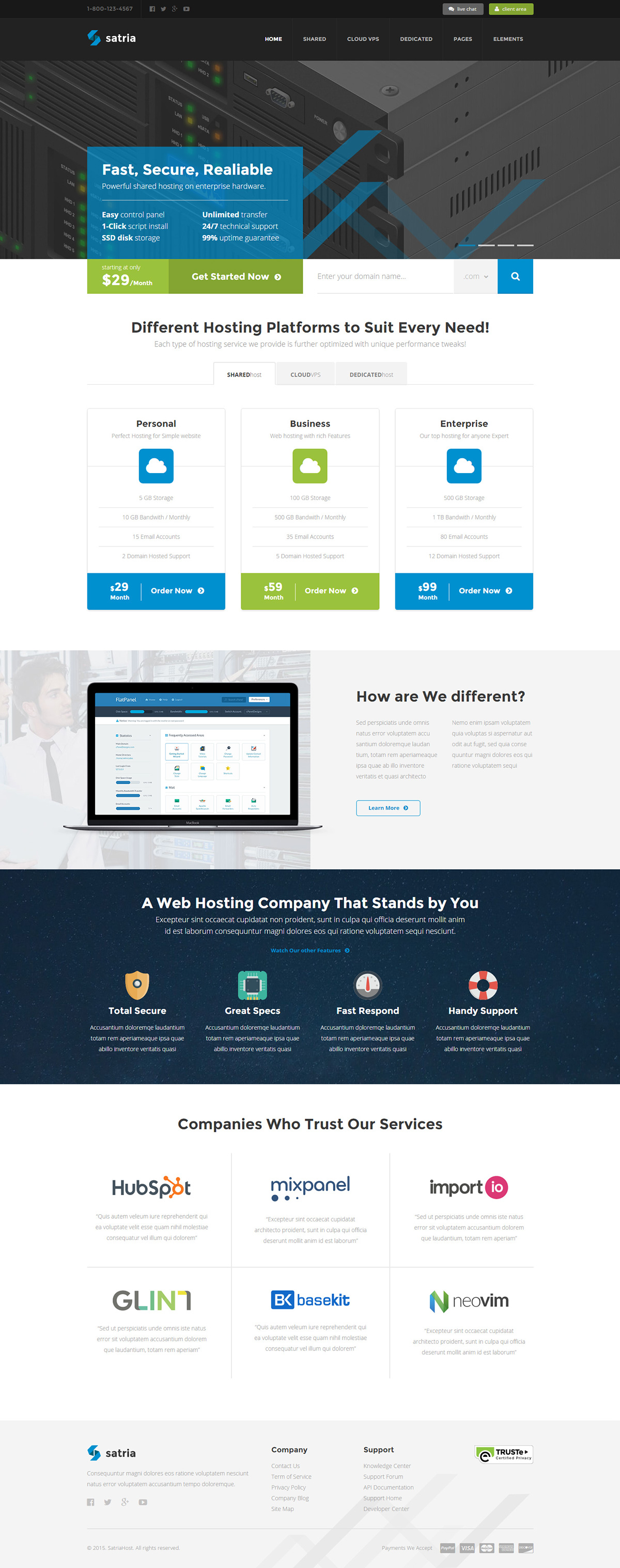 blue clean cloud corporate dedicated hosting minimalist simple vps whmcs wordpress coorporate