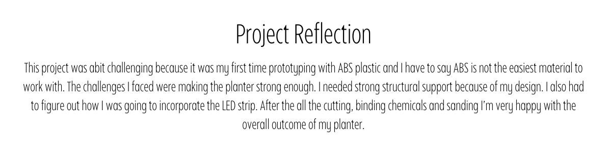 ABS plastic concept Pot Plant sketch