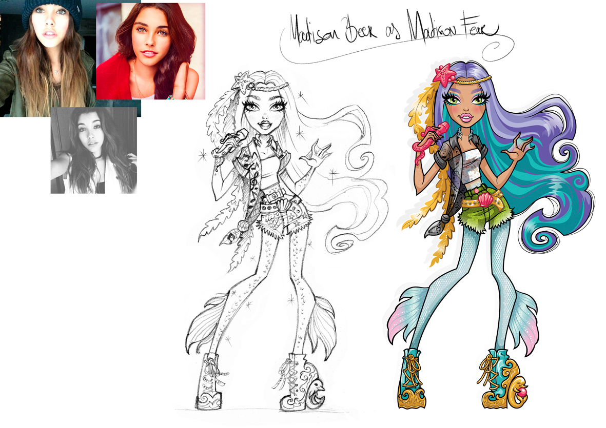 monster high mattel dolls Character design  doll design