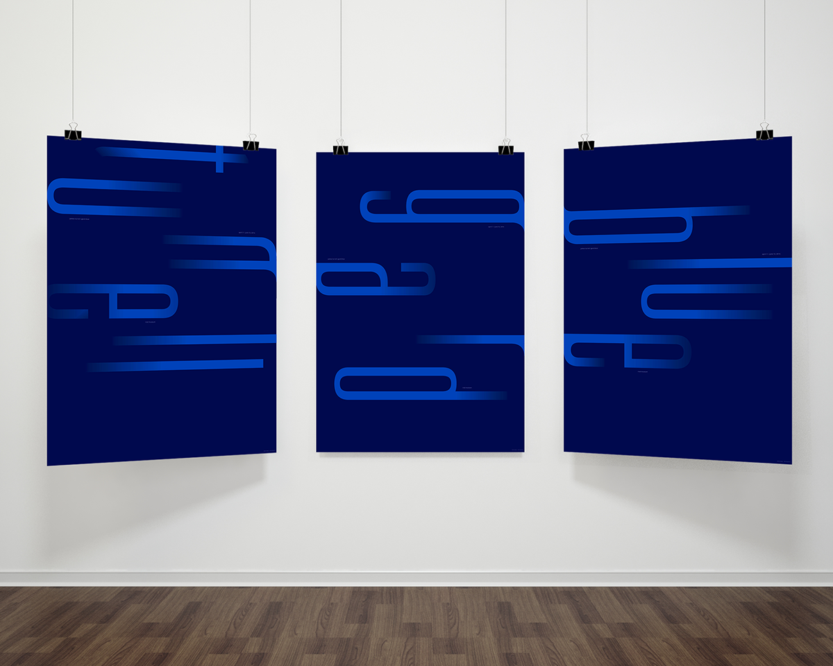 poster james turrell gard blue print light Space  turrell Exhibition  risd