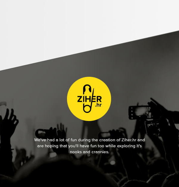Web Croatia New York Zagreb UI logo identity portal art interactive yellow Adaptive icons grid color