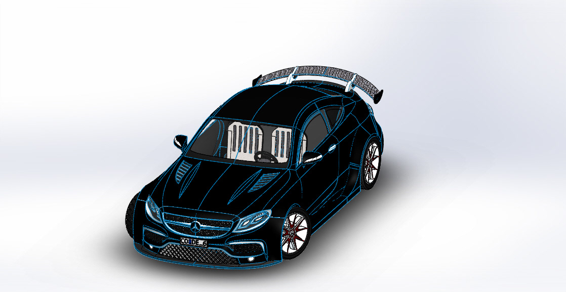 3D 3ds max car modeling Solidworks