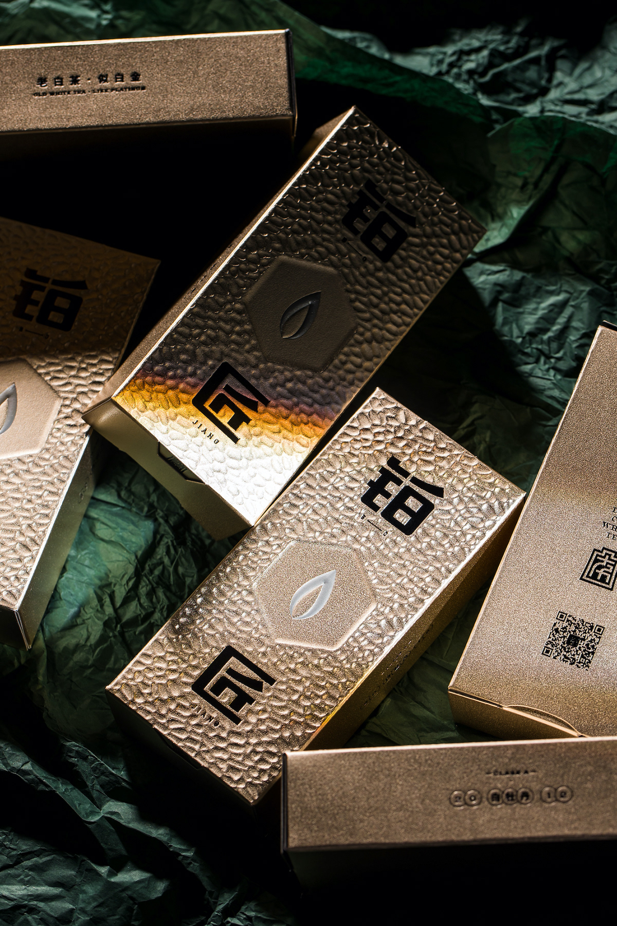 Packaging tea texture 匠人 白茶 锤纹