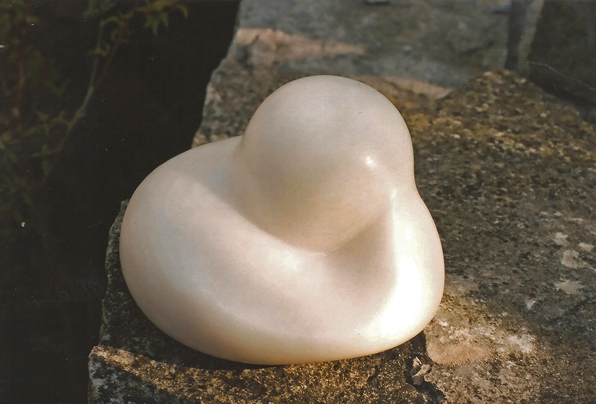 abstract Form shape stone carving sculpture recline body