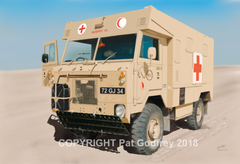 Land Rover ambulance Gulf War Desert Storm