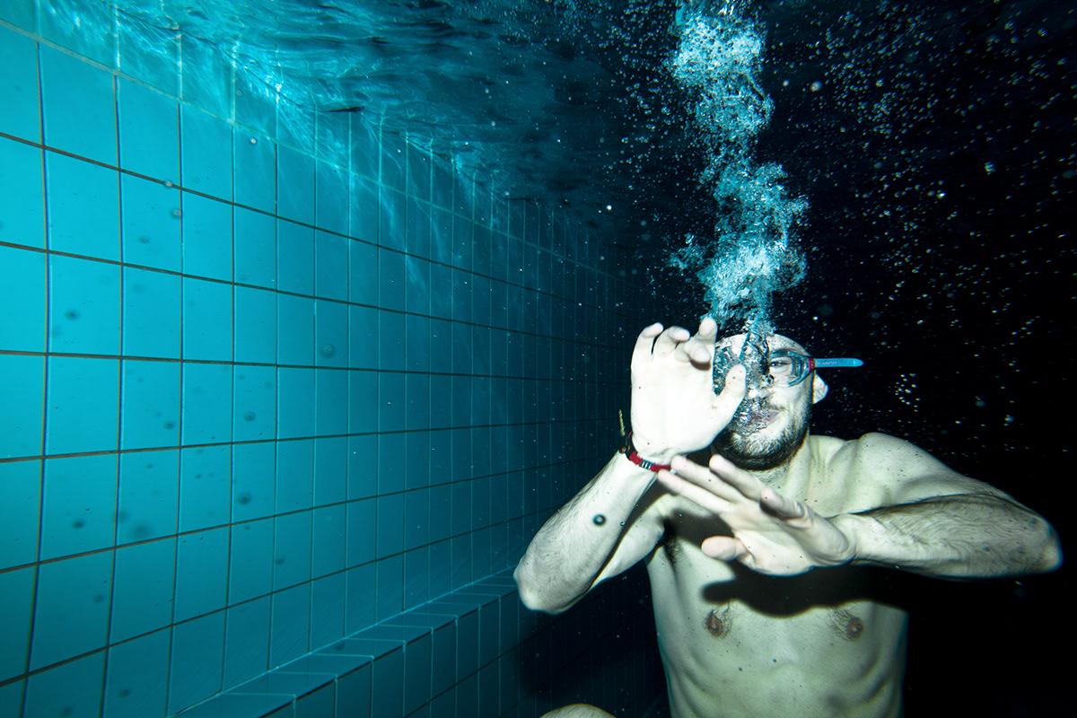Christophe Nizet  under water