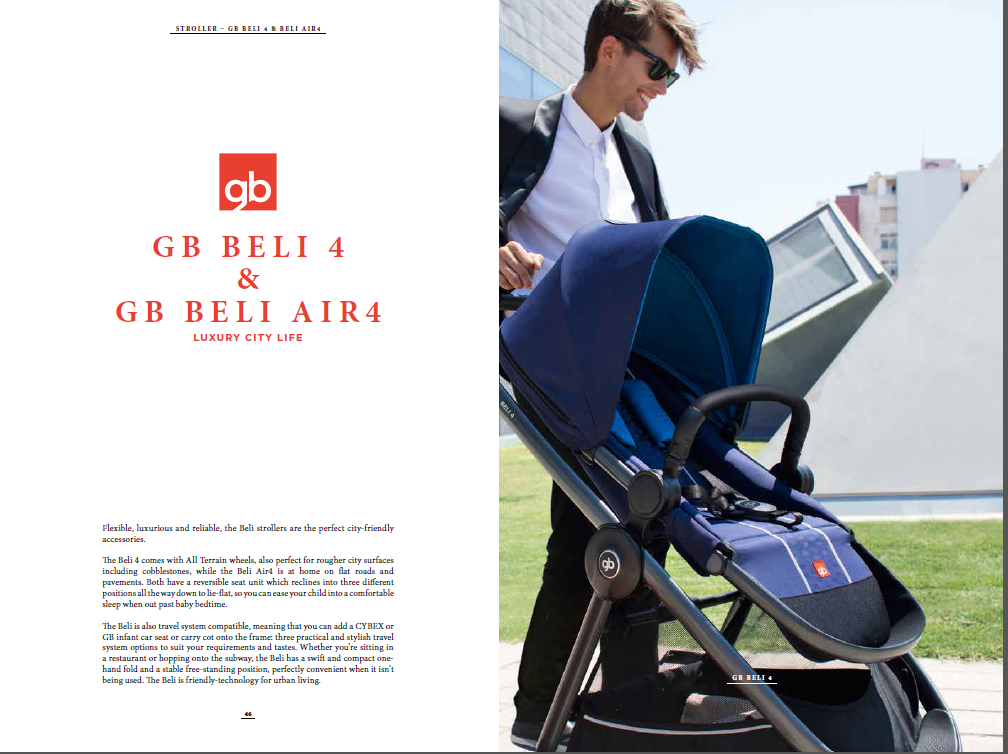 gb brand Fashion  jeuvenile gold lifestyle fashionable strollers