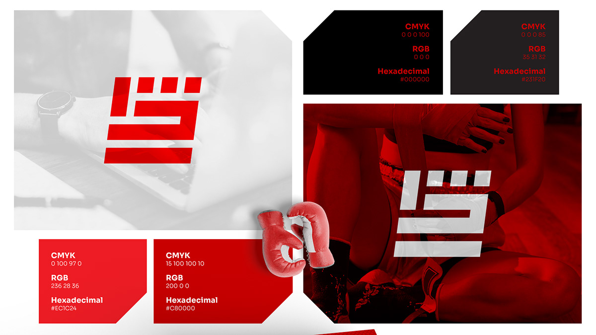 brand identity design design gráfico fight identidade visual Logo Design marca MMA UFC visual identity