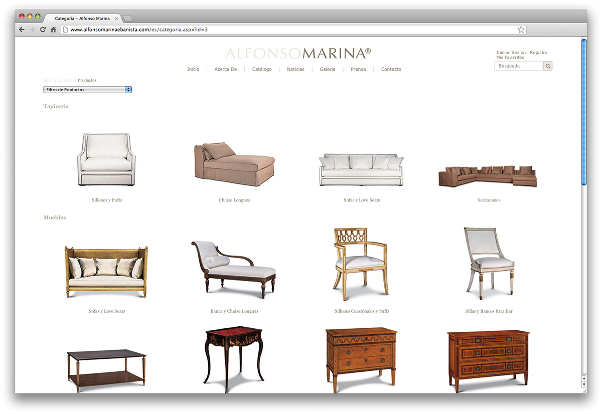 alfonso marina ebanistas muebleria muebles Website Website Design Web web page furniture