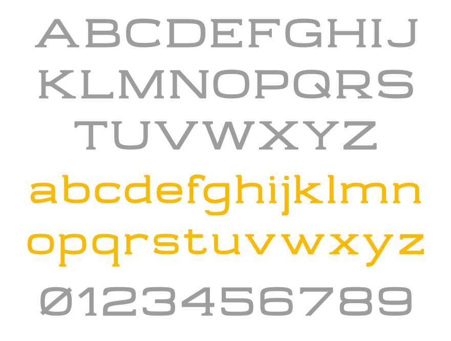Typeface postcard book yellow cooka